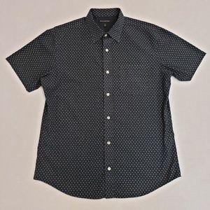 Banana Republic Short Sleeve Button Down Black M